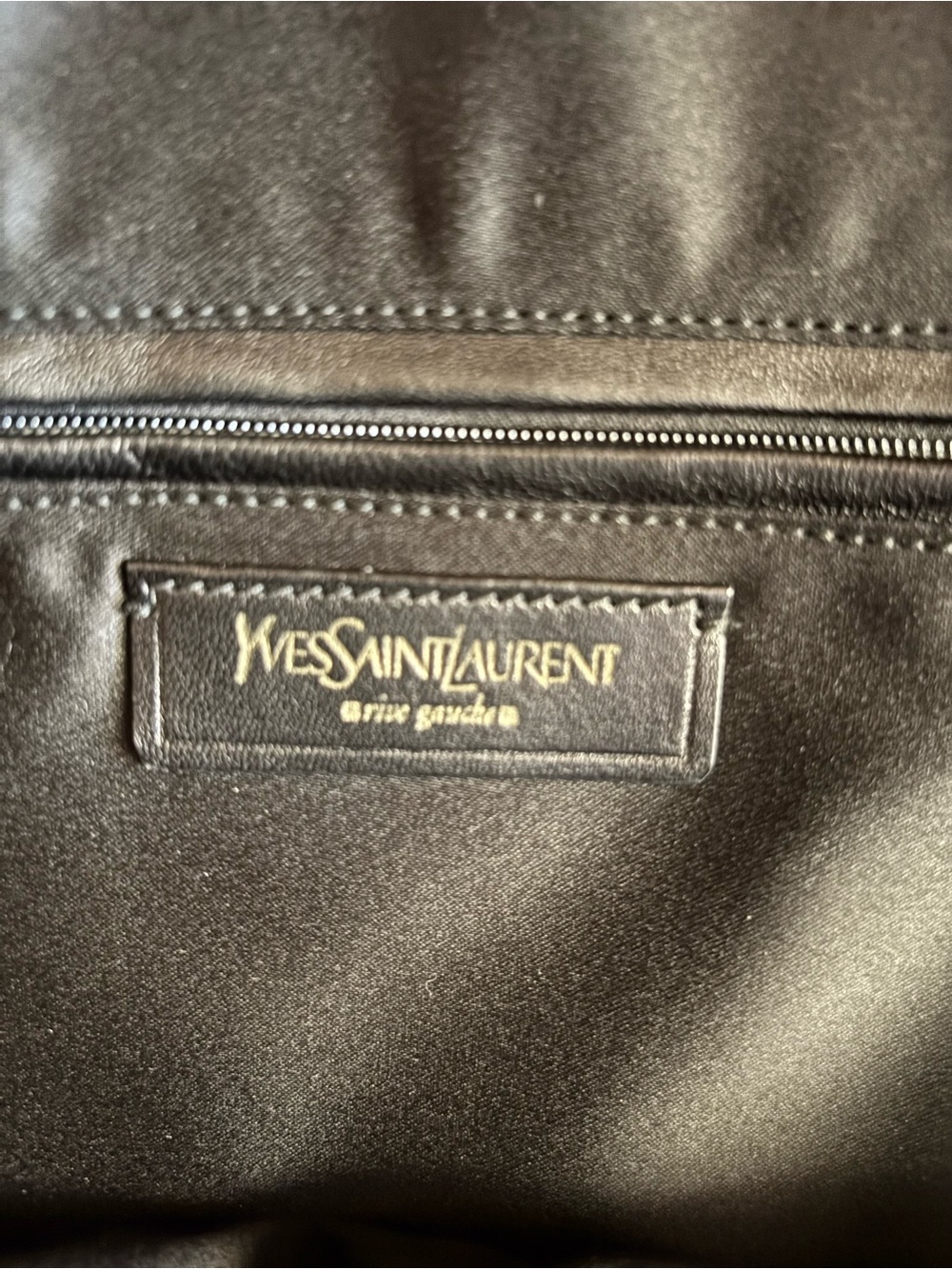 Yves Saint Laurent Black Leather Tote with Gold Hardware - Picture 4 of 10